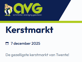 Kerstmarkt Geesteren op 7 december 2025