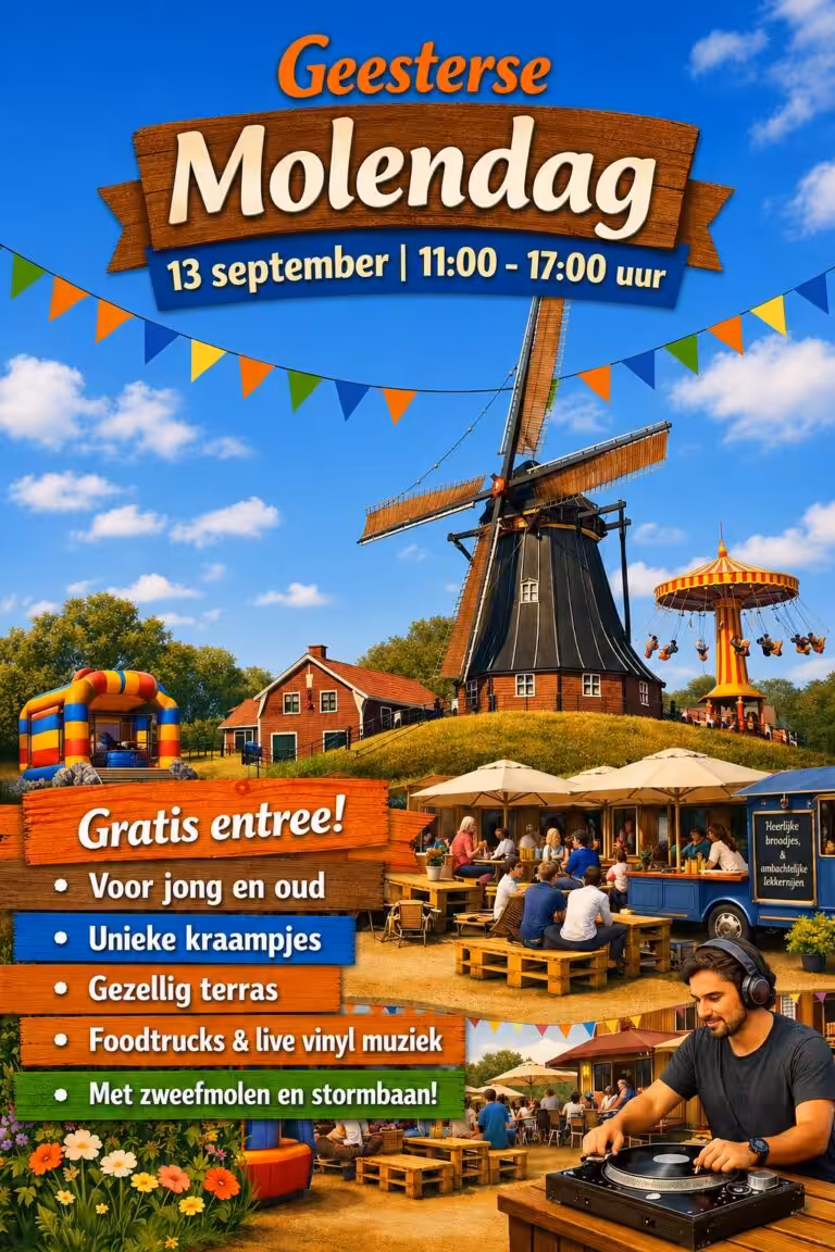 Molendag zondag 13 september